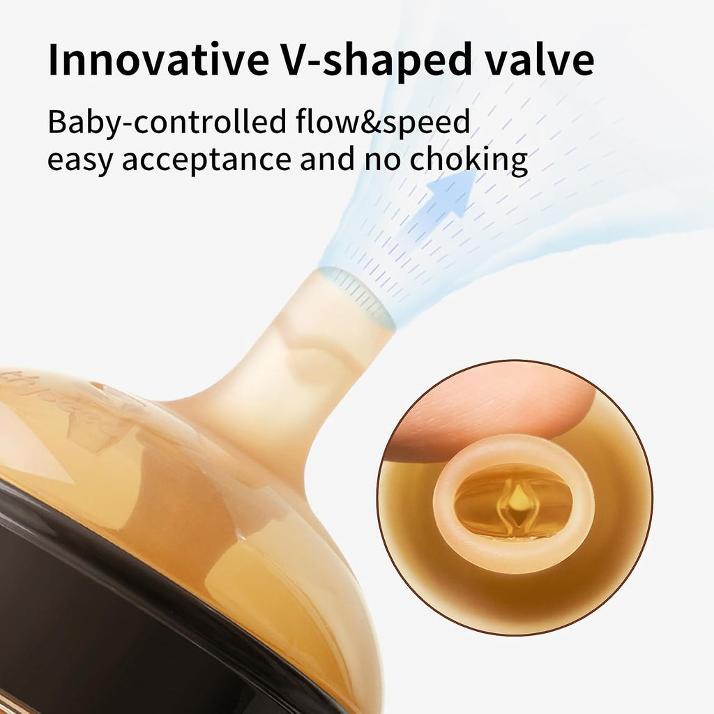 Thyseed PPSU Weighted Straw Cup with Handles Toddlers Transition Bottles to Sippy Cups No Spill Learner Milk Water Baby Bottle Soft Silicone Spout Dishwasher Safe BPA Free 6+ Months 10oz/300mL