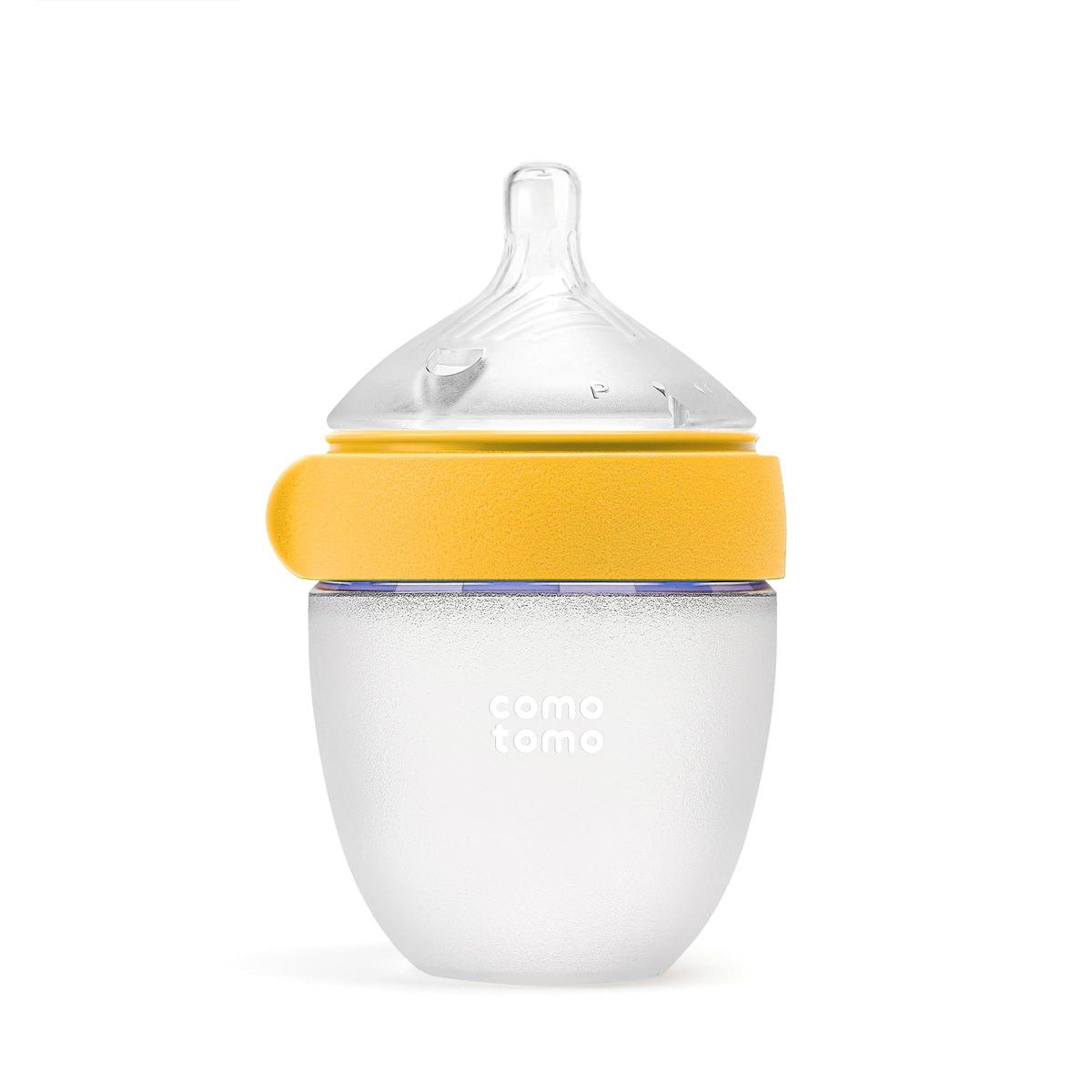 Comotomo Silicone Baby Bottle Gen 2 – 2026 Release (5oz) – True Slow-Flow Nipple for Newborn Feeding (0-3 Months) with Dual Anti Colic Vents for Breast to Bottle Transition, Green (Double Pack)