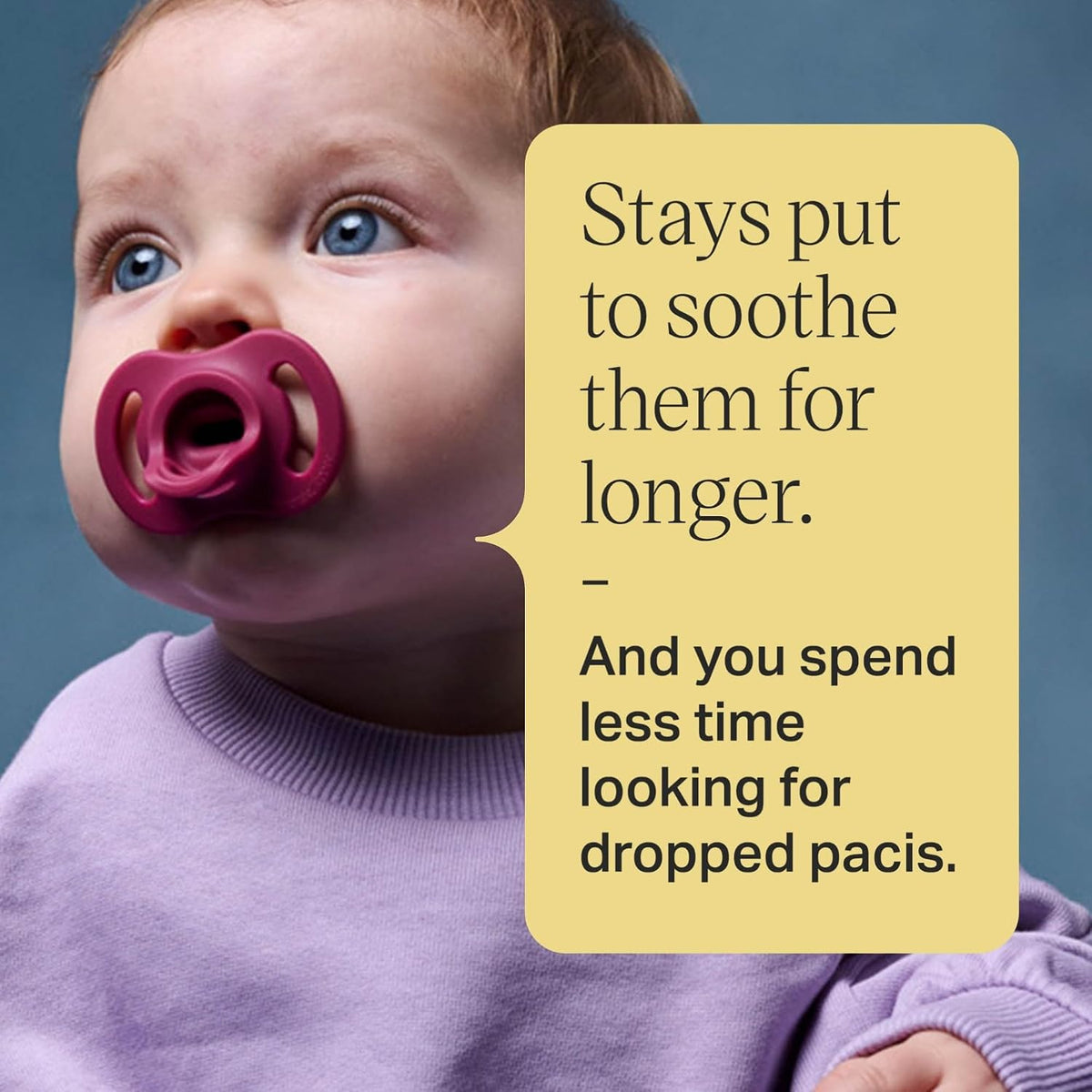 Tommee Tippee Ultra-Light StayPut Pacifier, 0-6 Months, Pack of 4