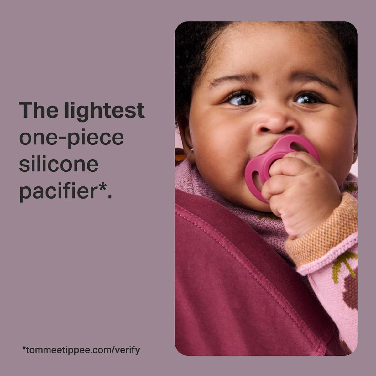 Tommee Tippee Ultra-Light StayPut Pacifier, Pack of 4