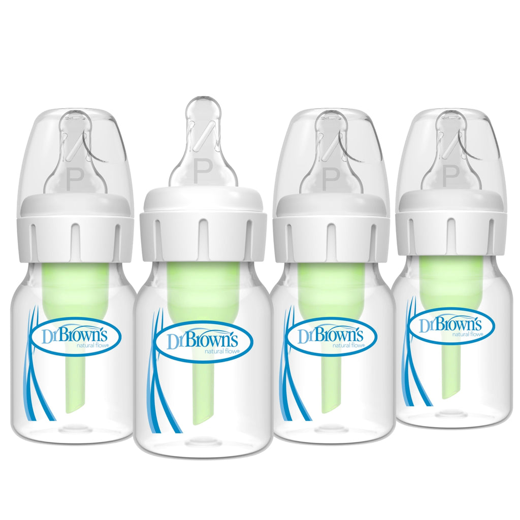 Dr. Brown's Anti-Colic Options+ Narrow Baby Bottle, 8 oz, 4-Pack