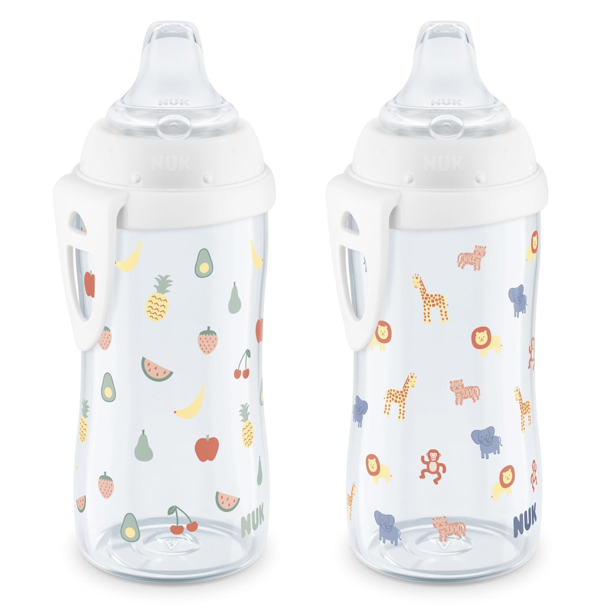 NUK Active Sippy Cup, 10 oz, 2 Pack, 12+ Months, Timeless Collection, Amazon Exclusive