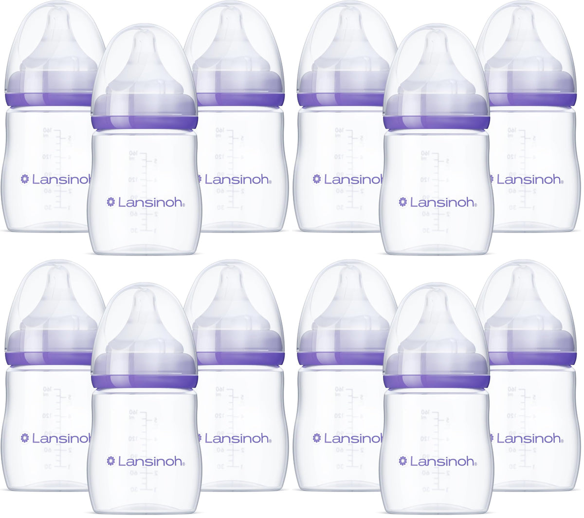 Lansinoh Anti-Colic Baby Bottles, 5 Ounces, 3 Count