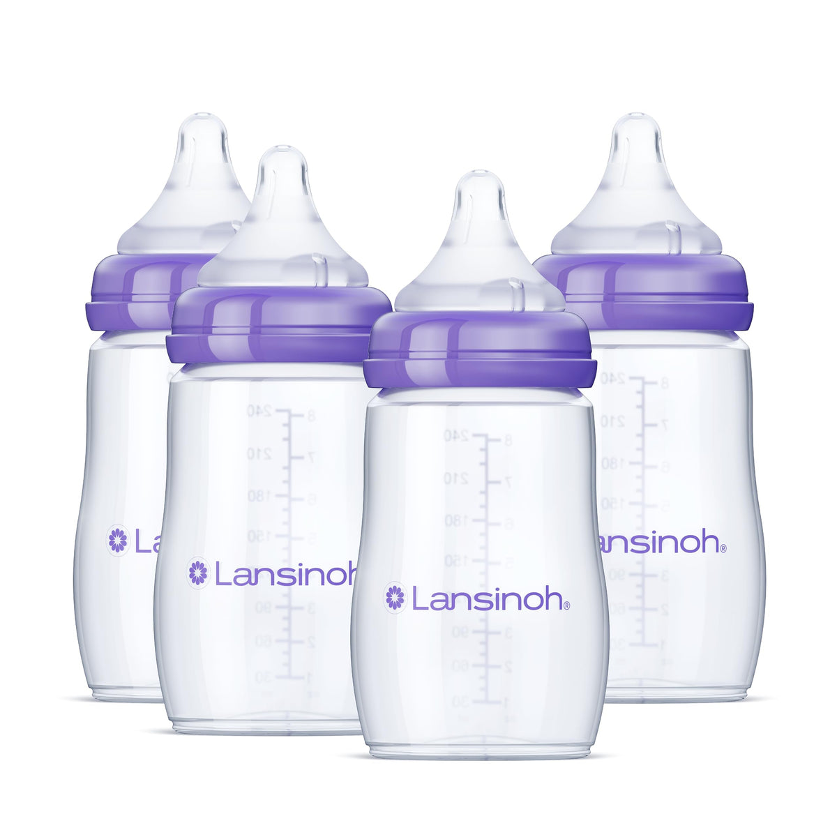 Lansinoh Anti-Colic Baby Bottles, 5 Ounces, 4 Count