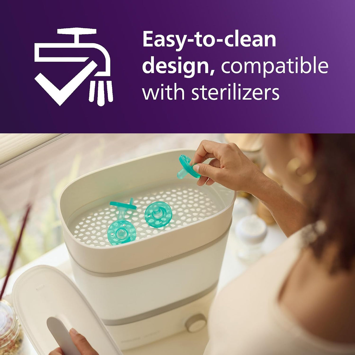 Philips Avent Soothie Baby Pacifier for 3-18 Months, BPA-Free, 4-Pack