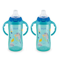NUK First Choice Large Learner Cup 2.0, 10 oz. Sippy Cup with Handles, Spill Proof, Leak Proof Soft Straw Cup, 2-Pack