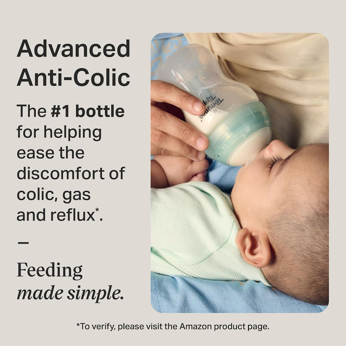 Tommee Tippee Natural Start Baby Bottles, Anti-Colic, 0m+, 5oz