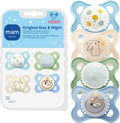 MAM Original Baby Pacifiers 0-6 Months, Glows in The Dark, 4 Pack