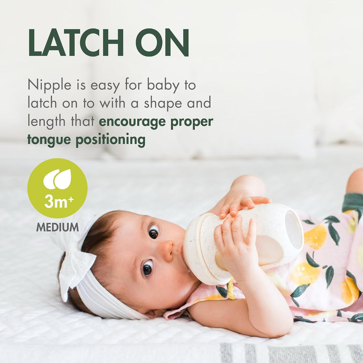 Boon Nursh Silicone Baby Bottles - Speckle Green - 8 Oz - 3 Count