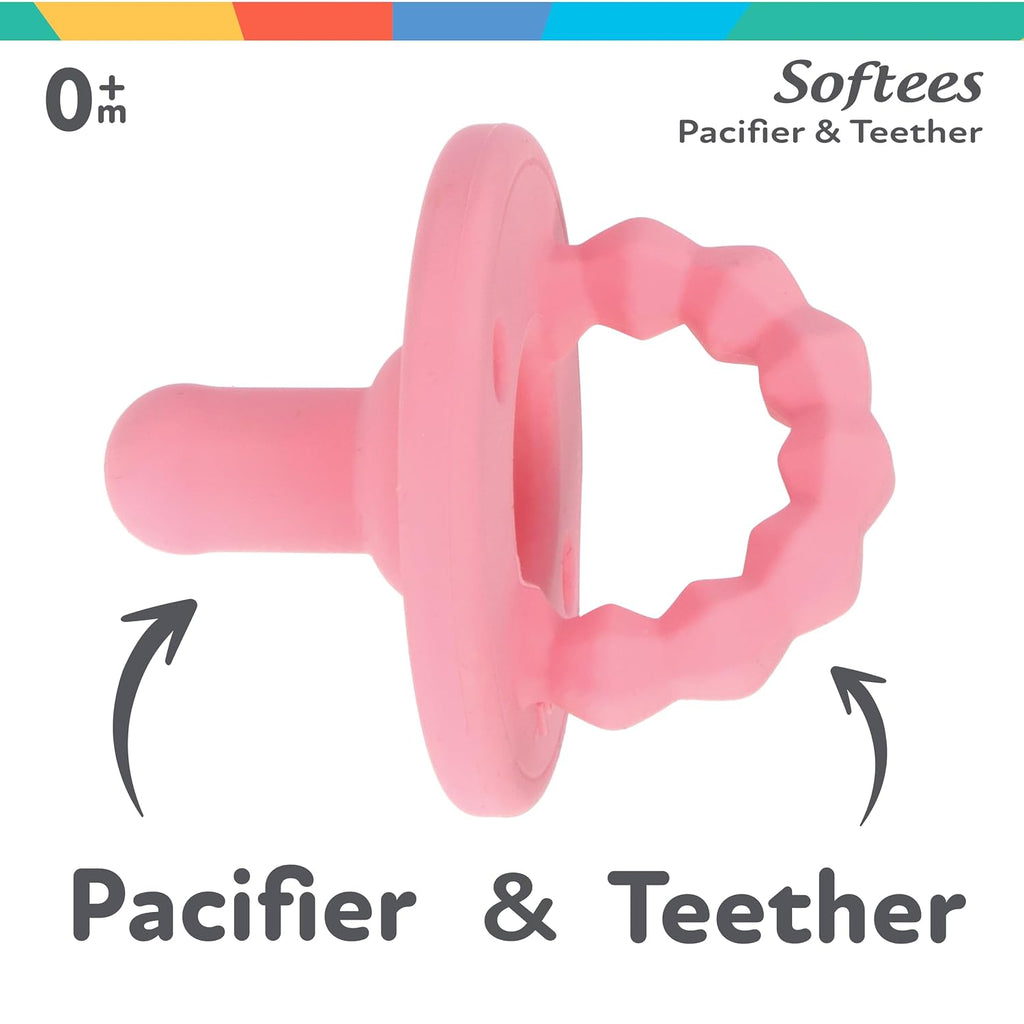 Nuby Silicone Softees Pacifier & Teether - 5 Pack