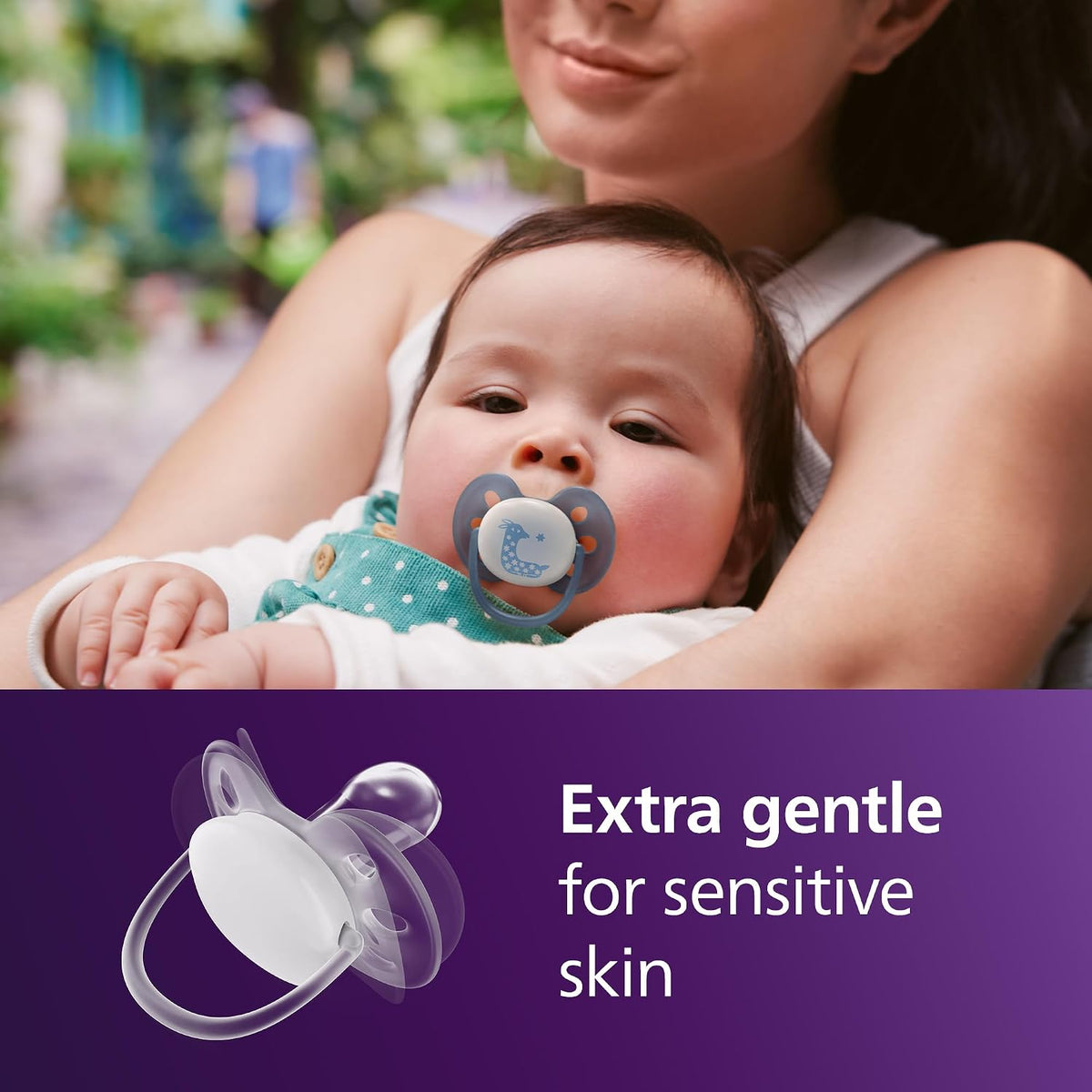 Philips Avent Ultra Soft Day & Night Baby Pacifier, 6-18 Months, BPA-Free