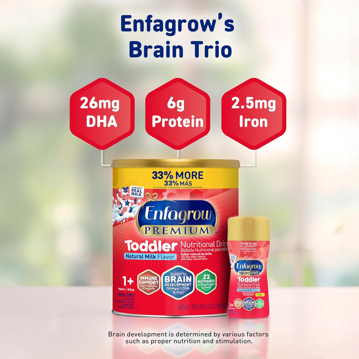 Enfagrow Premium Toddler Milk Nutritional Drink, Natural Milk , 32 Oz