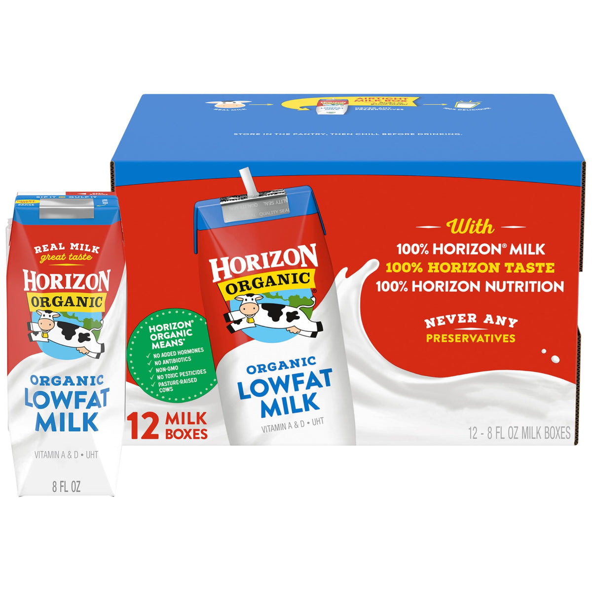 Horizon Organic Organic Whole Milk 6pk, 48 FZ
