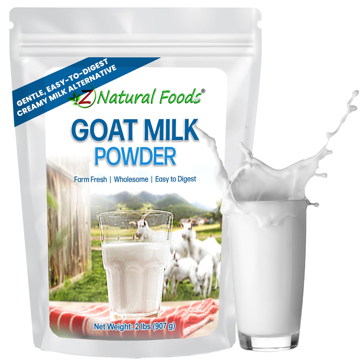 Z Natural Foods Premium Whole Milk Powder - Pasteurized Dry Milk, 1 lb