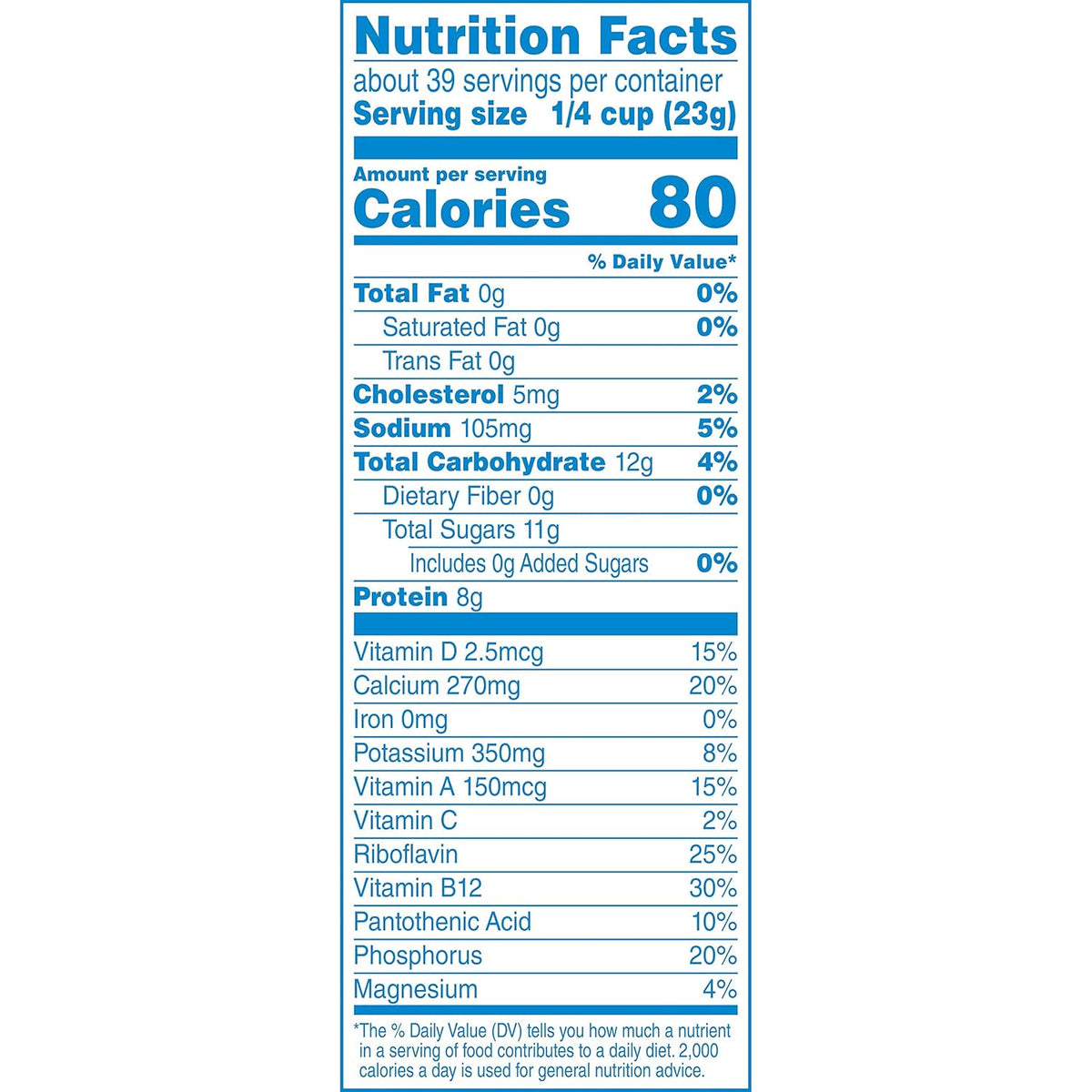 SANALAC Non Fat Dry Milk, 1 qt