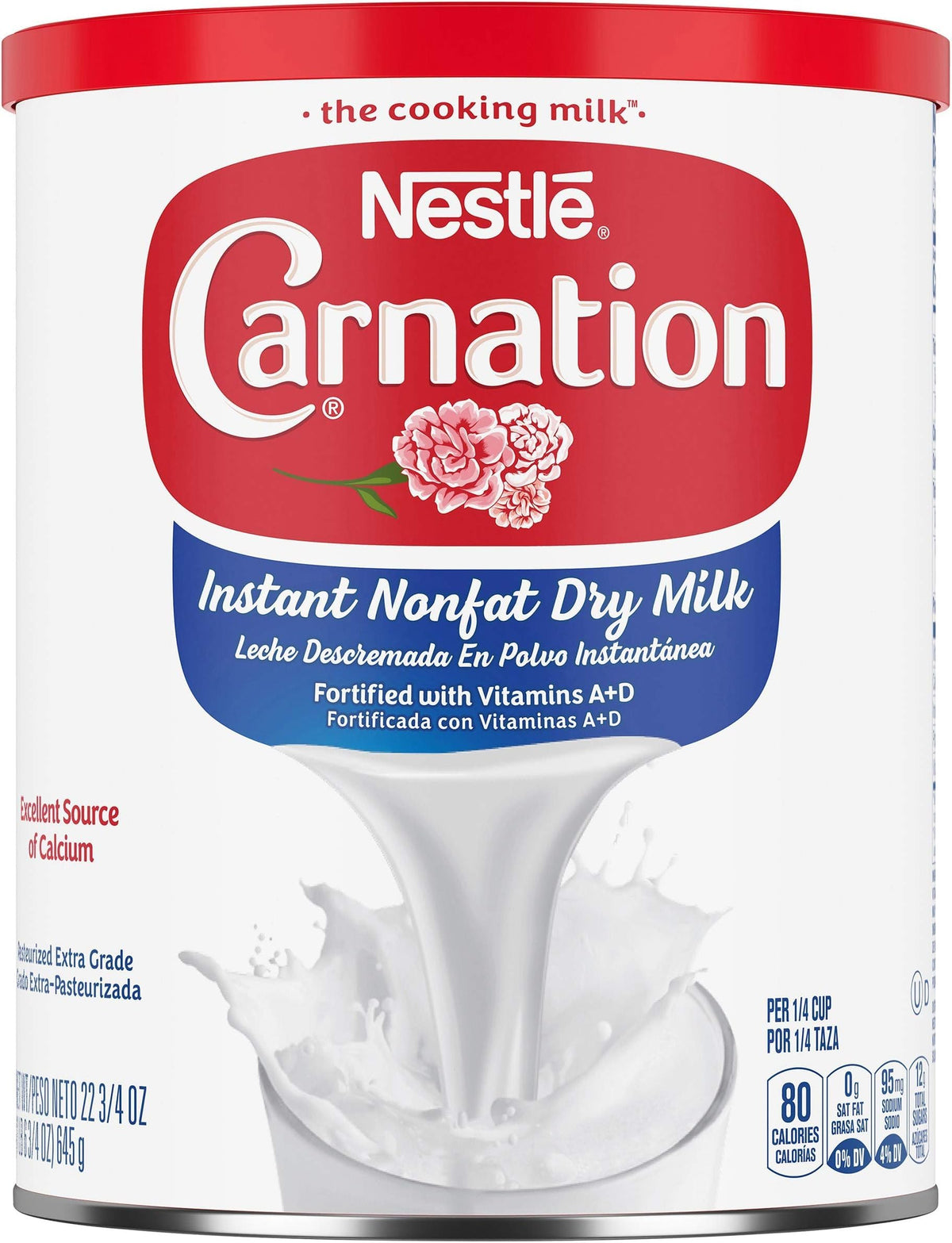 Carnation Instant Nonfat Dry Milk, 6 Count, 9.63 Ounce
