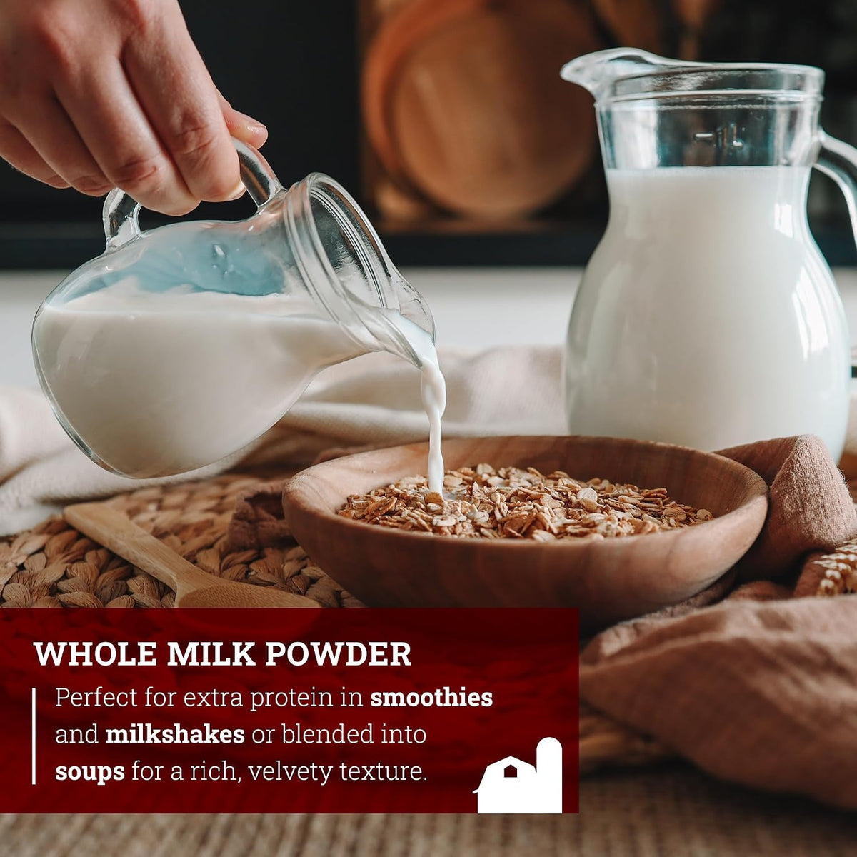 Hoosier Hill Farm Whole Milk Powder, 1.5LB (Pack of 1)