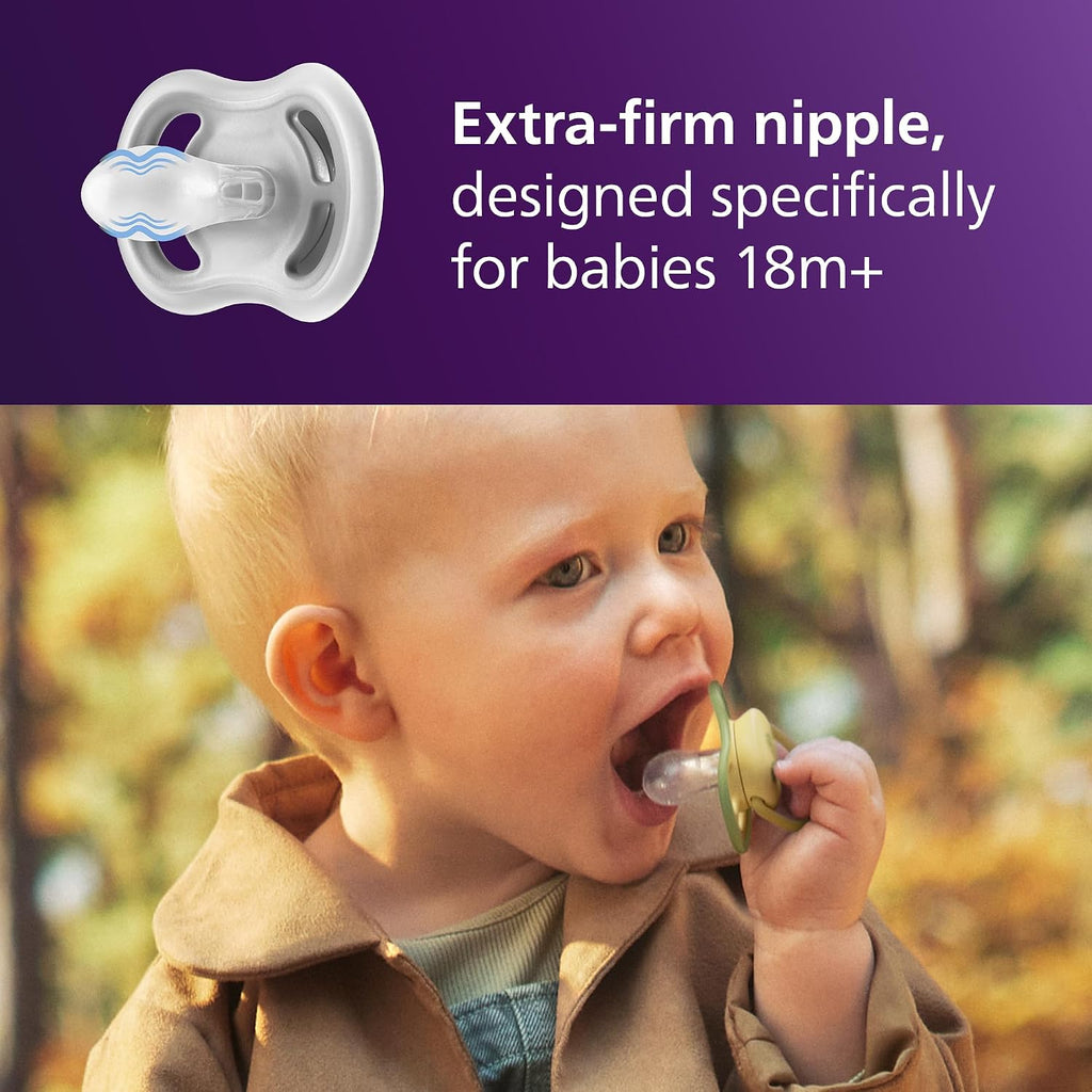 Philips Avent Ultra Air Baby Pacifier for 18 Months+, BPA-Free, 4-Pack