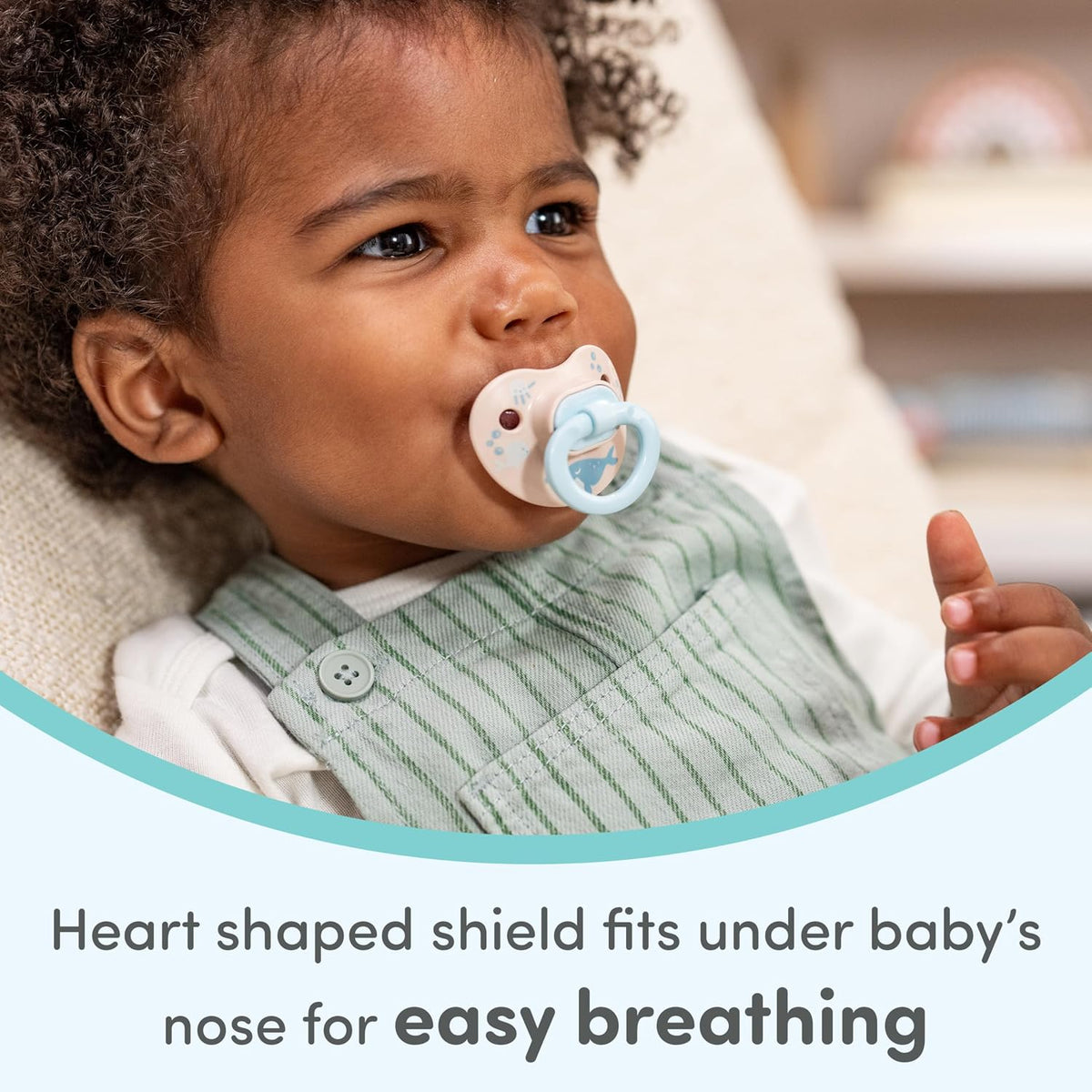 NUK First Choice Classic Orthodontic Baby Pacifier, 0-6 Months Newborn Pacifier, Neutral, Baby Must Haves, 5-Pack