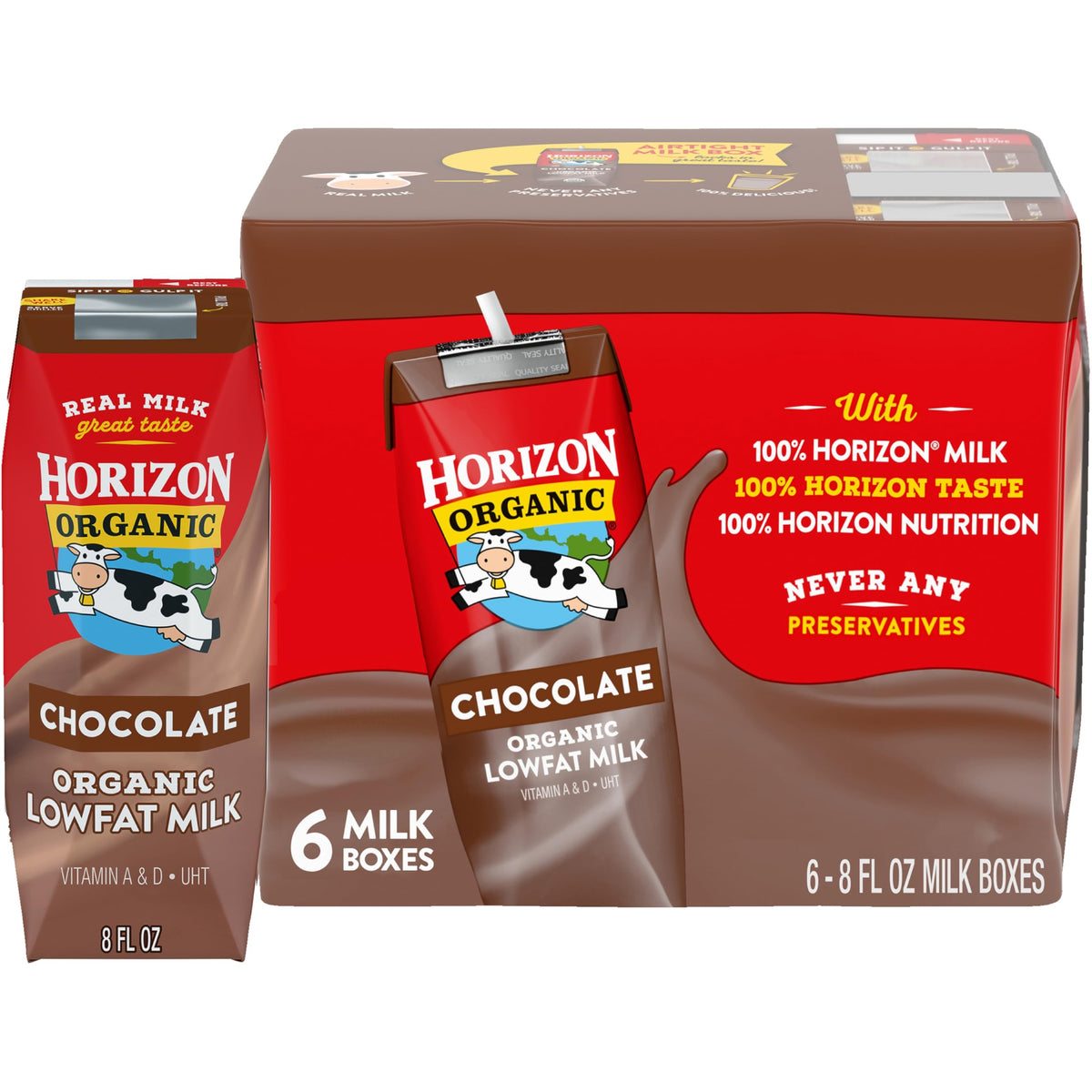 Horizon Organic Organic Whole Milk 6pk, 48 FZ