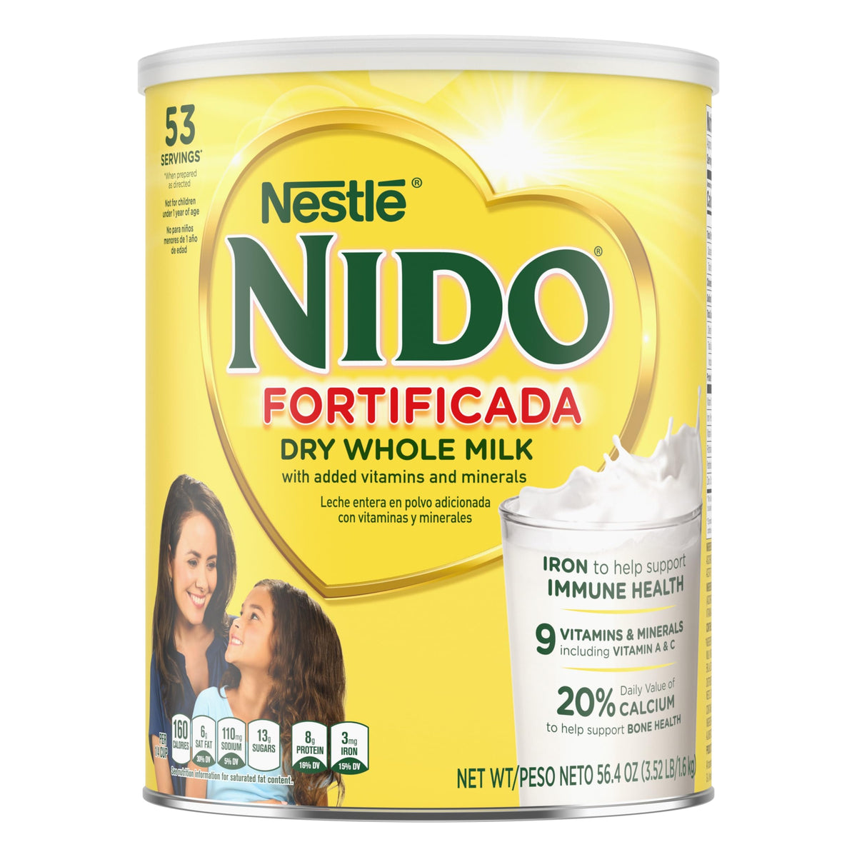 Nestle Nido Fortificada Whole Milk Powder, 28.1 Oz