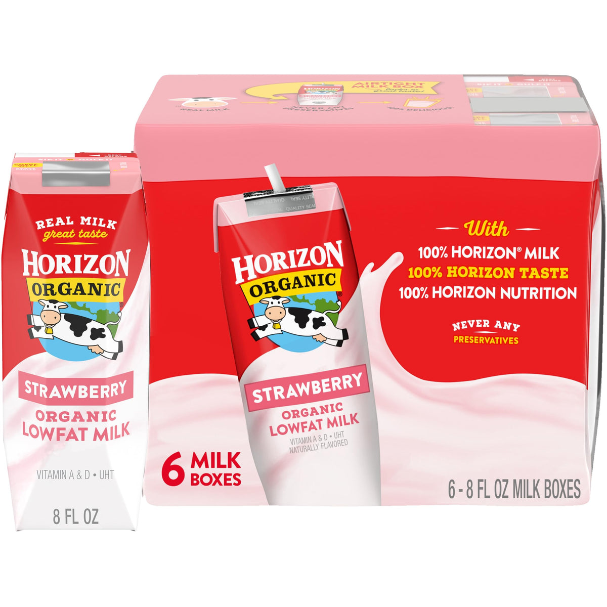 Horizon Organic Organic Whole Milk 6pk, 48 FZ