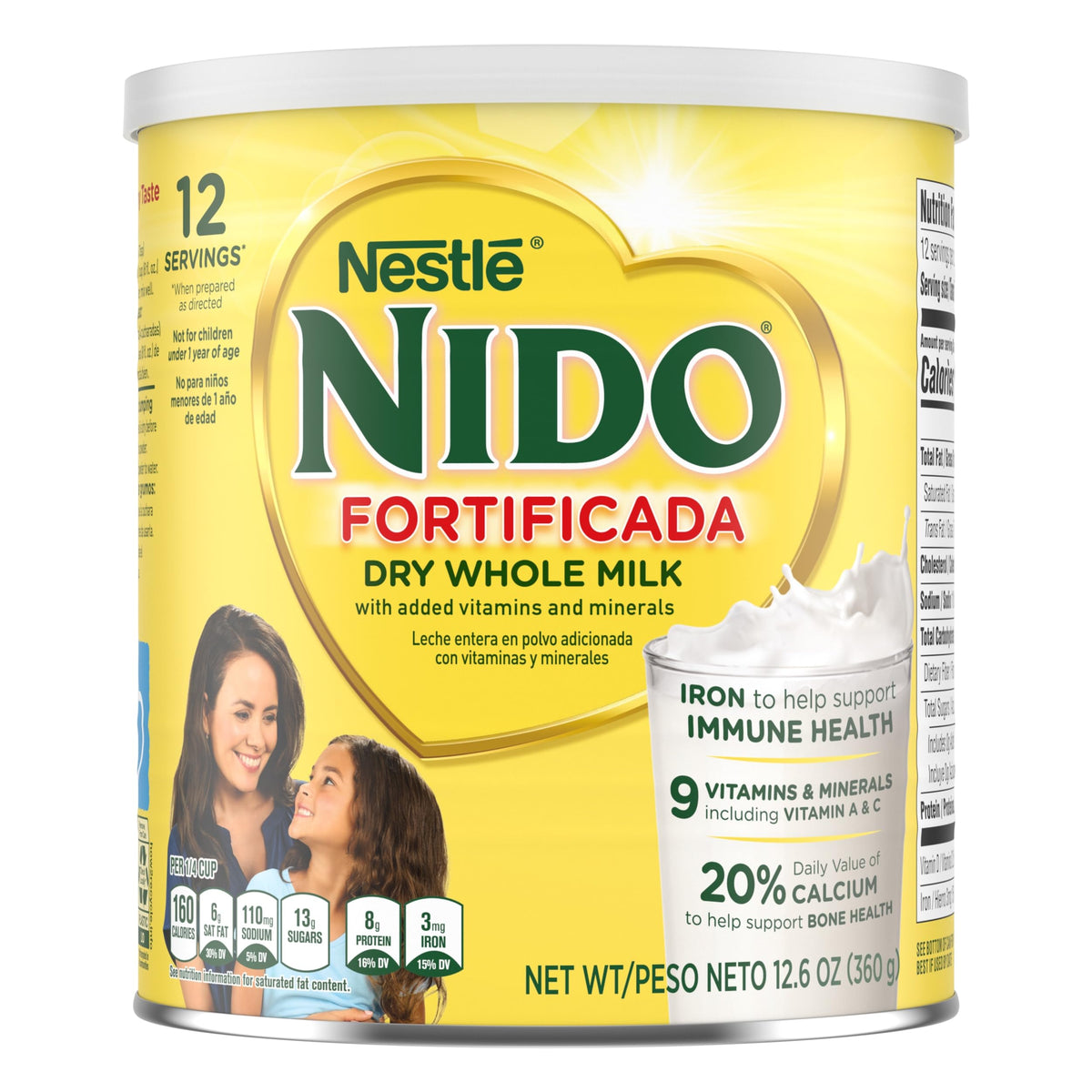 Nestle Nido Fortificada Whole Milk Powder, 28.1 Oz