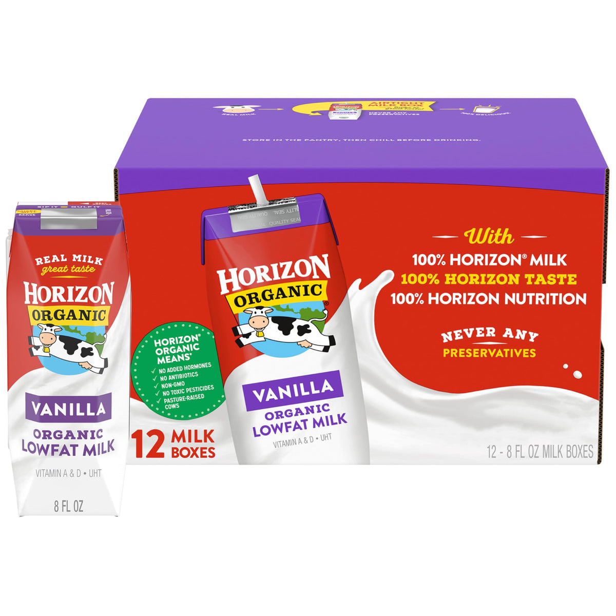 Horizon Organic Organic Whole Milk 6pk, 48 FZ